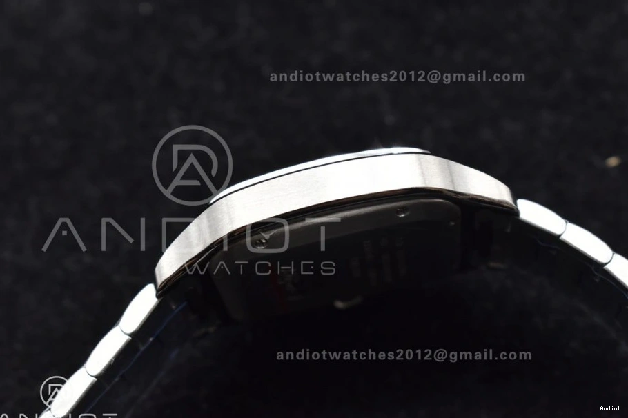 Blue 1:1 Santos BVF Best SS SmartLinks Dial Cartier Bracelet Edition on 9015 MIYOTA V2 de 40mm SS 0119